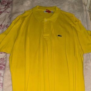 men’s lacoste yellow polo